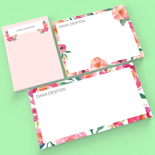 Island Floral Monarch Note Card Collection (ETSY)